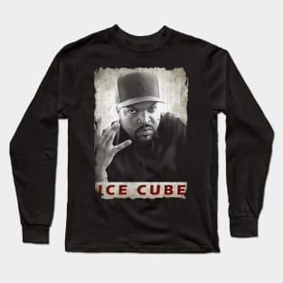 Vintage Portrait of Ice Cube Long Sleeve T-Shirt